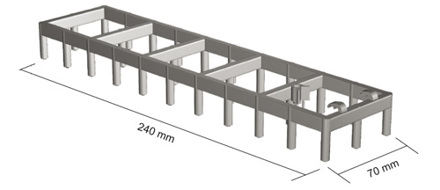 Espaceurs pour les treillis verticaux et horizontaux