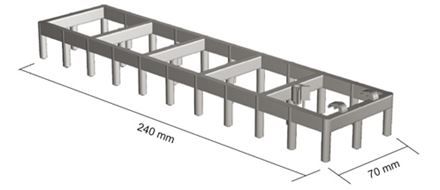 Spacers for vertical/horizontal mesh