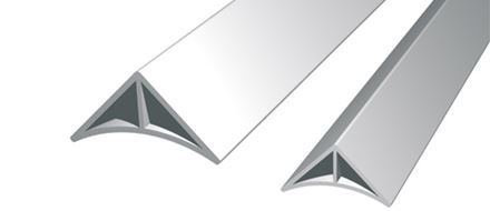 Rounded triangular chamfer strip